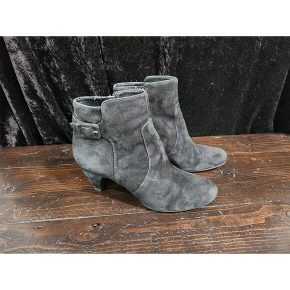 Sam Edelman Margaret Black Suede Ankle Bootie/Sz. - Picture 3 of 7